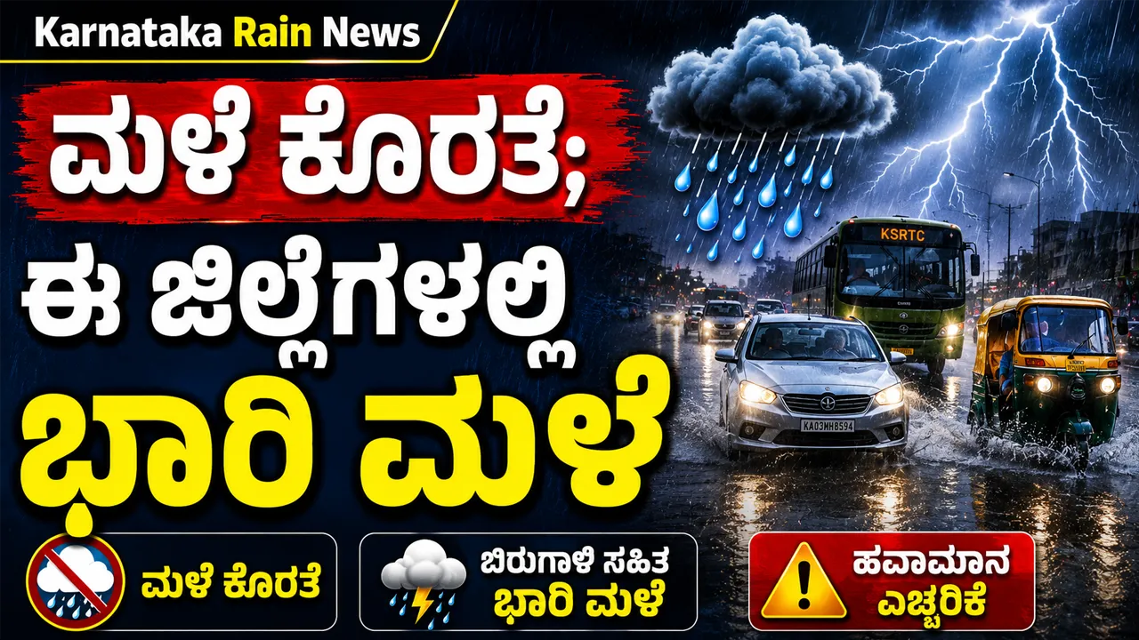 Karnataka Rain News monsoon-rain-deficit-bengaluru-yellow-alert