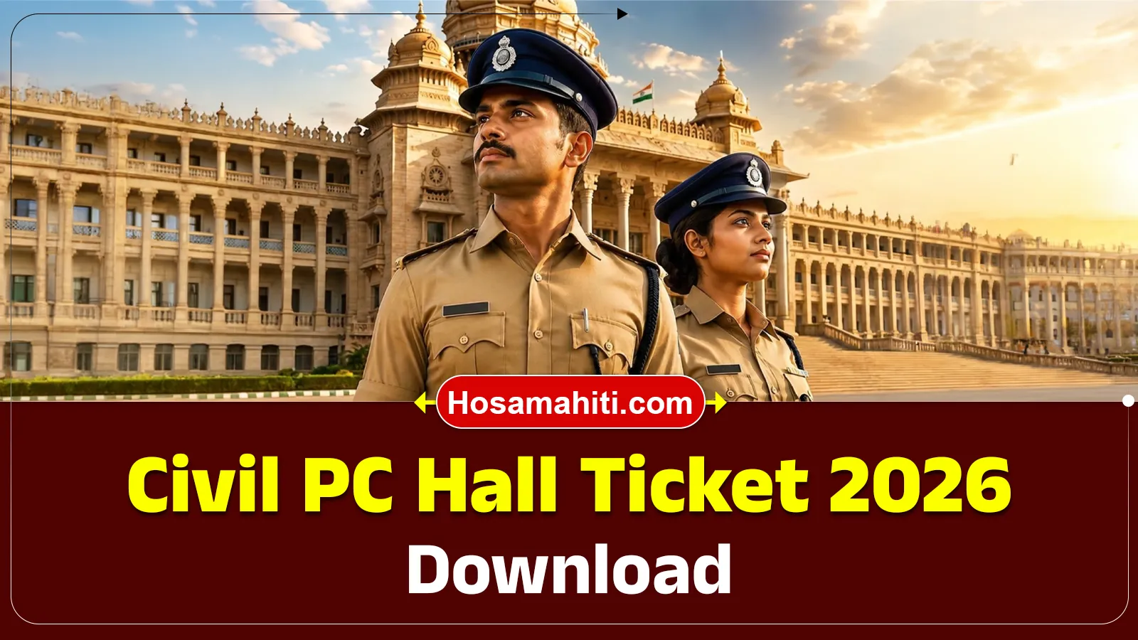Civil Police Constable Hall Ticket 2026 Out Download