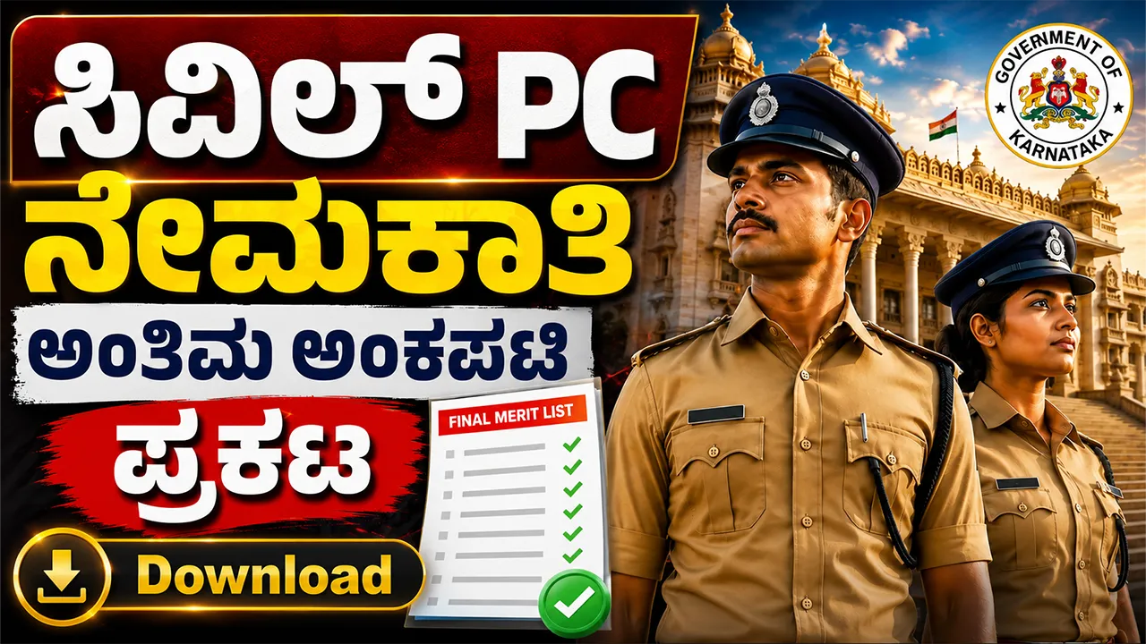 Civil Police Constable Result 2026 Download Final Marks List